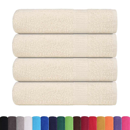 brusehåndklæder FROGN 4 stk. cremefarvet 70x140 cm 360 gsm