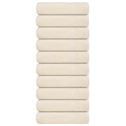 brusehåndklæder FROGN 10 stk. cremefarvet 70x140 cm 360 gsm