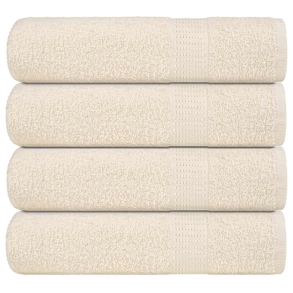 badehåndklæder FROGN 4 stk. cremefarvet 100x150 cm 360 g/m² billede
