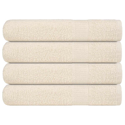 håndklæder FROGN 4 stk. cremefarvet 100x200 cm 360 g/m²