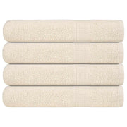 håndklæder FROGN 4 stk. cremefarvet 100x200 cm 360 g/m²