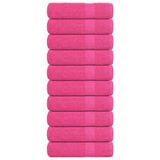 badehåndklæder FROGN 10 stk lyserød 70x140 cm 360 gsm