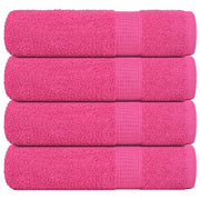 badehåndklæder 4 stk. 100x150cm 360g/m2 100% bomuld lyserød