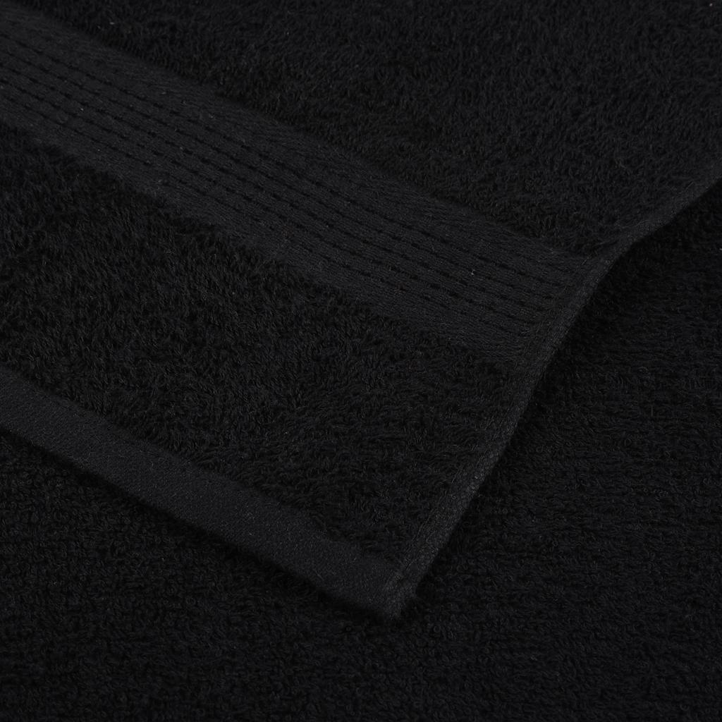 8-delt håndklædesæt FROGN sort 360 gsm