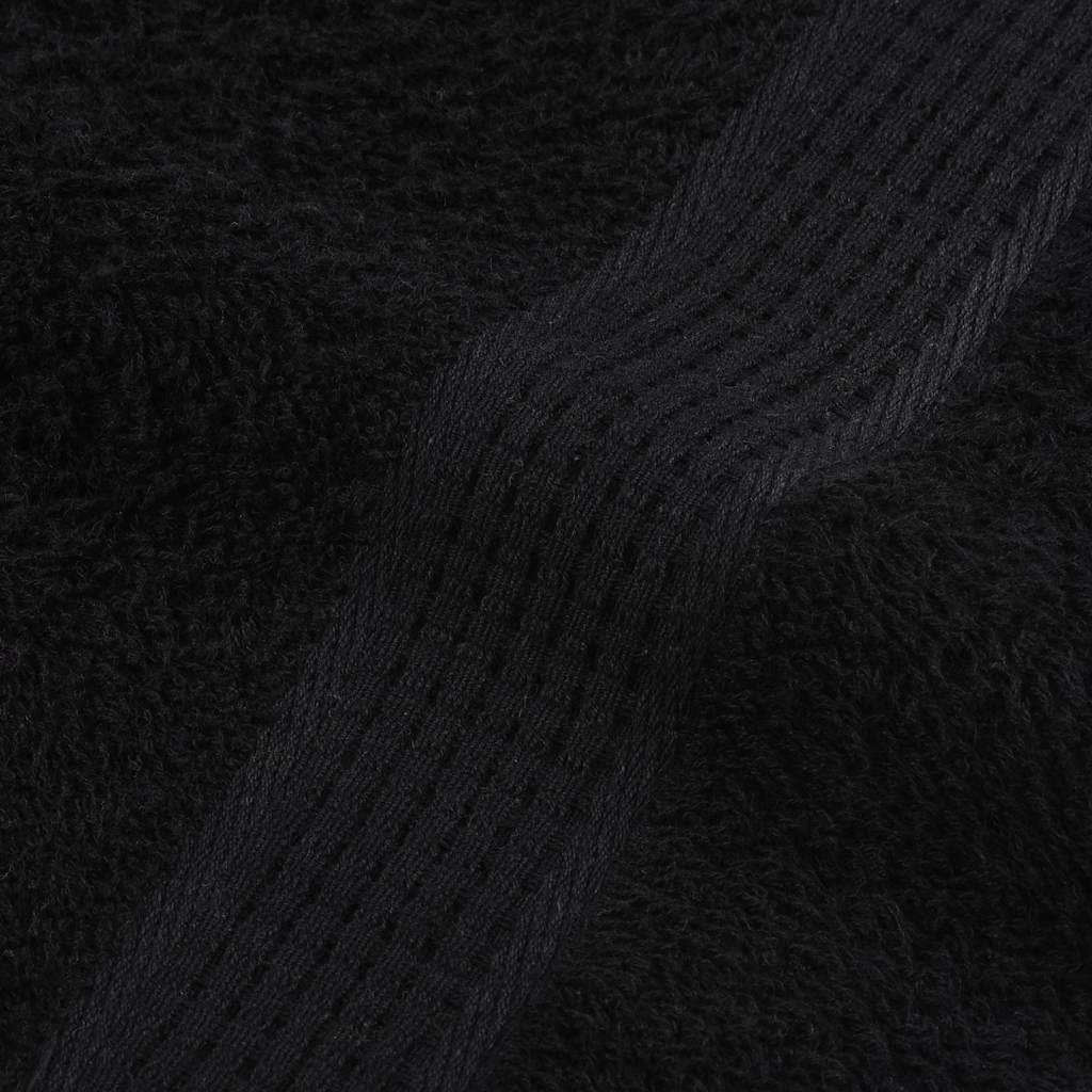 8-delt håndklædesæt FROGN sort 360 gsm