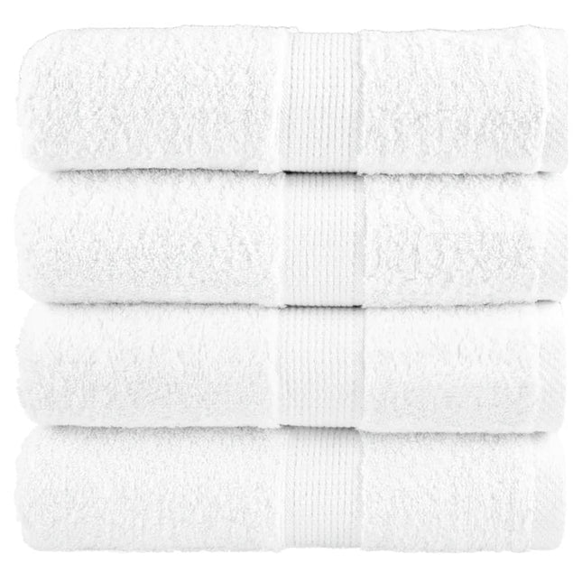 Premium vaskehåndklæder SOLUND 4 stk. hvid 30x30 cm 600 gsm
