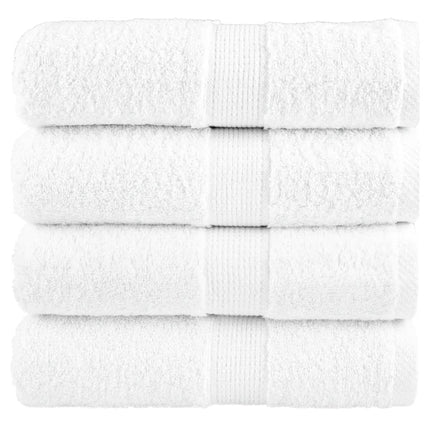 Premium vaskehåndklæder SOLUND 4 stk. hvid 30x30 cm 600 gsm