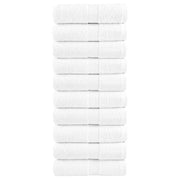 Premium vaskehåndklæder SOLUND 10 stk. hvid 30x30 cm 600 gsm