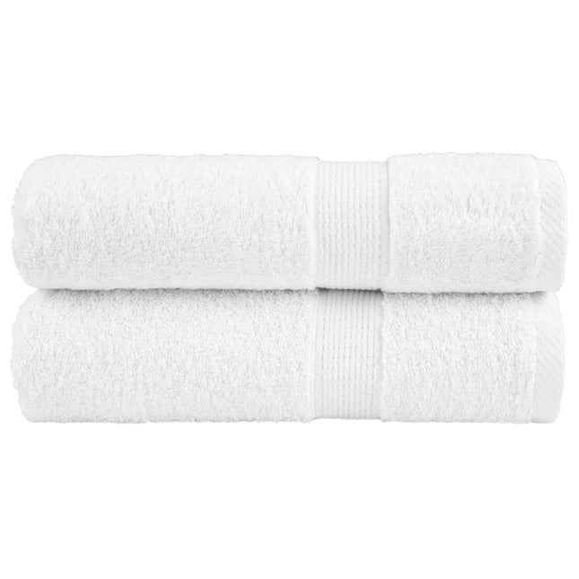 Premium håndklæder SOLUND 2 stk. hvid 50x100 cm 600 gsm