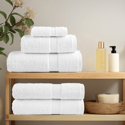 Premium badehåndklæder SOLUND 2 stk. hvid 70x140 cm 600 gsm