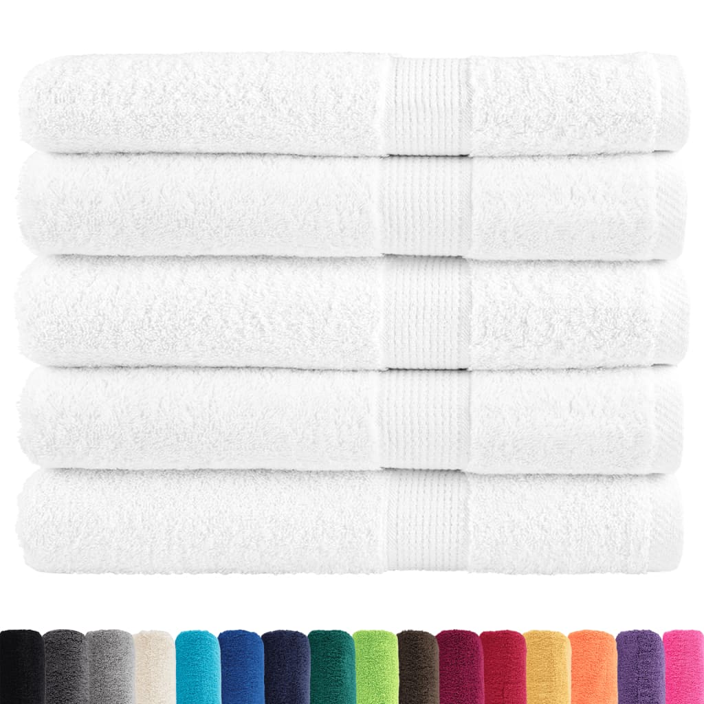 Premium saunahåndklæder SOLUND 50 stk. hvid 80x200 cm 600 gsm