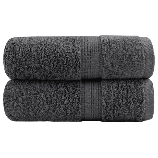 Premium vaskehåndklæder SOLUND 2 stk. antracit 30x30 cm 600 gsm
