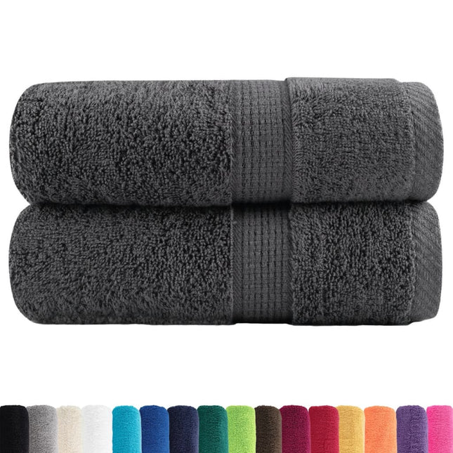 Premium vaskehåndklæder SOLUND 2 stk. antracit 30x30 cm 600 gsm