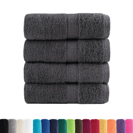 Premium vaskehåndklæder SOLUND 4 stk. antracit 30x30 cm 600 gsm