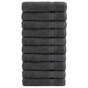Premium badehåndklæder SOLUND 10 stk. antracit 70x140 cm 600 gsm