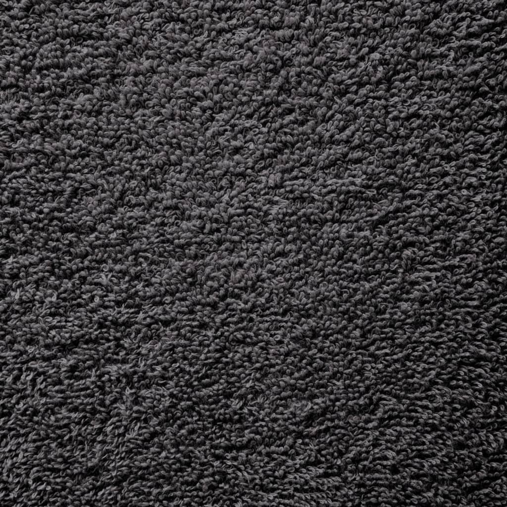 Premium saunahåndklæder SOLUND 4 stk. antracit 80x200 cm 600 gsm