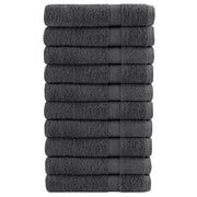 Premium saunahåndklæder SOLUND 10 stk. antracit 80x200 cm 600 gsm