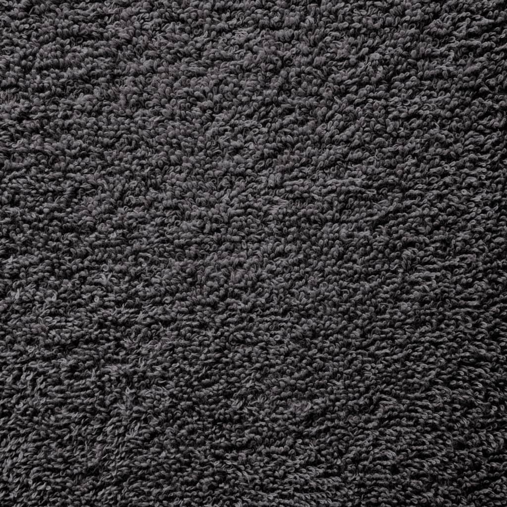 Premium saunahåndklæder SOLUND 10 stk. antracit 80x200 cm 600 gsm