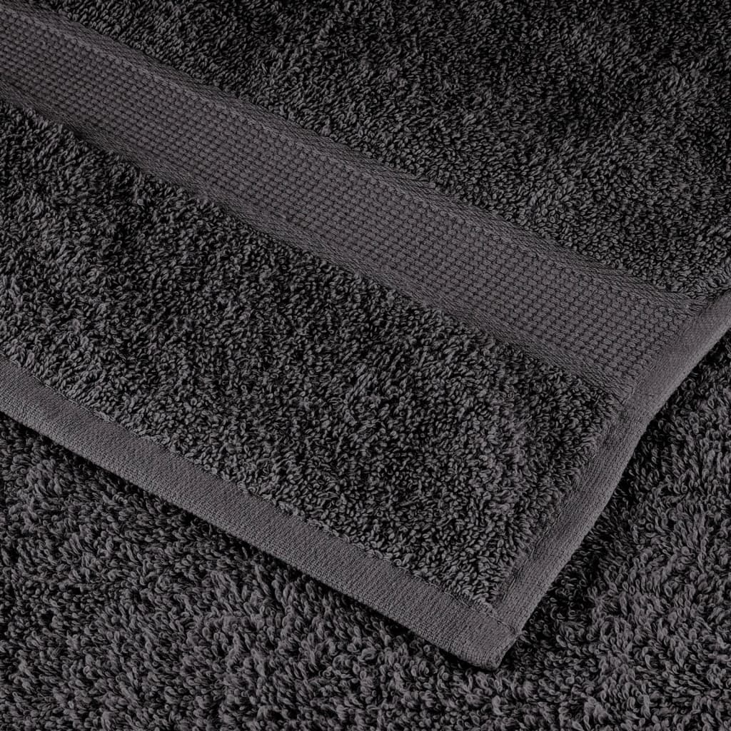 Premium saunahåndklæder SOLUND 50 stk. antracit 80x200 cm 600 gsm