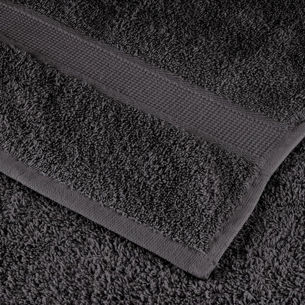 Premium håndklæder SOLUND 4 stk. antracit 100x200 cm 600 gsm