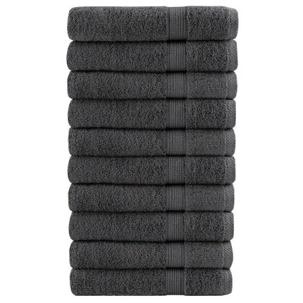 Premium håndklæder SOLUND 10 stk. antracit 100x200 cm 600 gsm