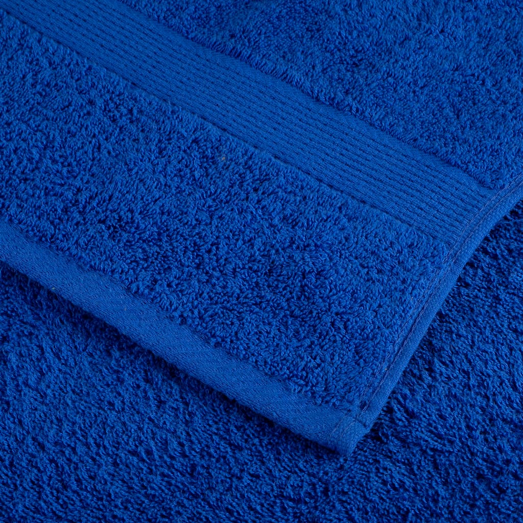 Premium saunahåndklæder SOLUND 4 stk. blå 80x200 cm 600 gsm