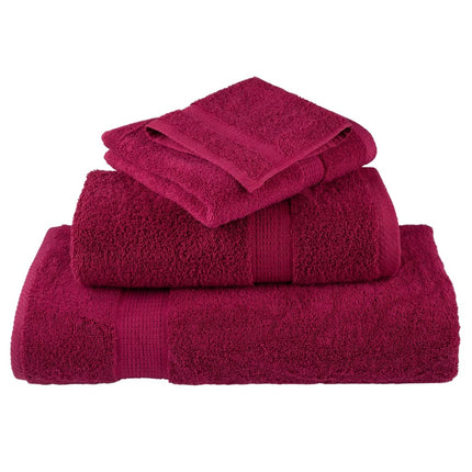 Premium vaskehåndklæder SOLUND 10 stk. bordeaux 30x30 cm 600 gsm