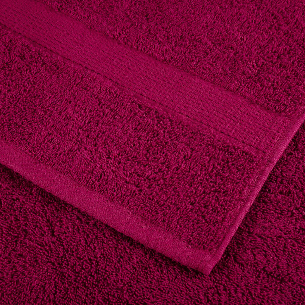 Premium saunahåndklæder SOLUND 10 stk. bordeaux 80x200 cm 600 gsm