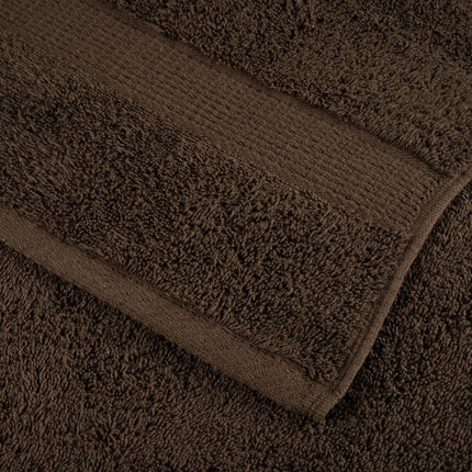 Premium saunahåndklæder SOLUND 4 stk. brun 80x200 cm 600 gsm