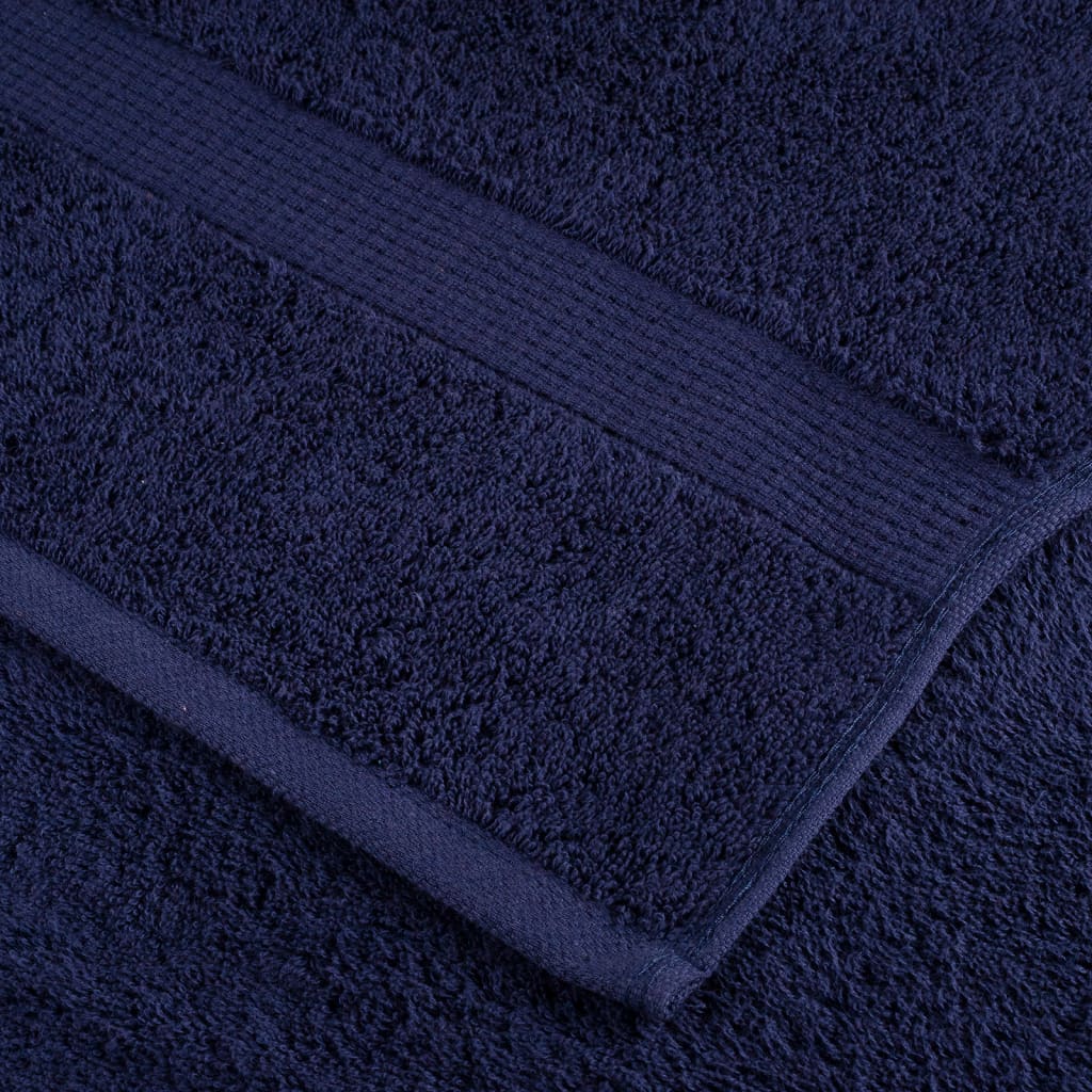 Premium gæstehåndklæder SOLUND 2 stk. marineblå 30x50 cm 600 gsm
