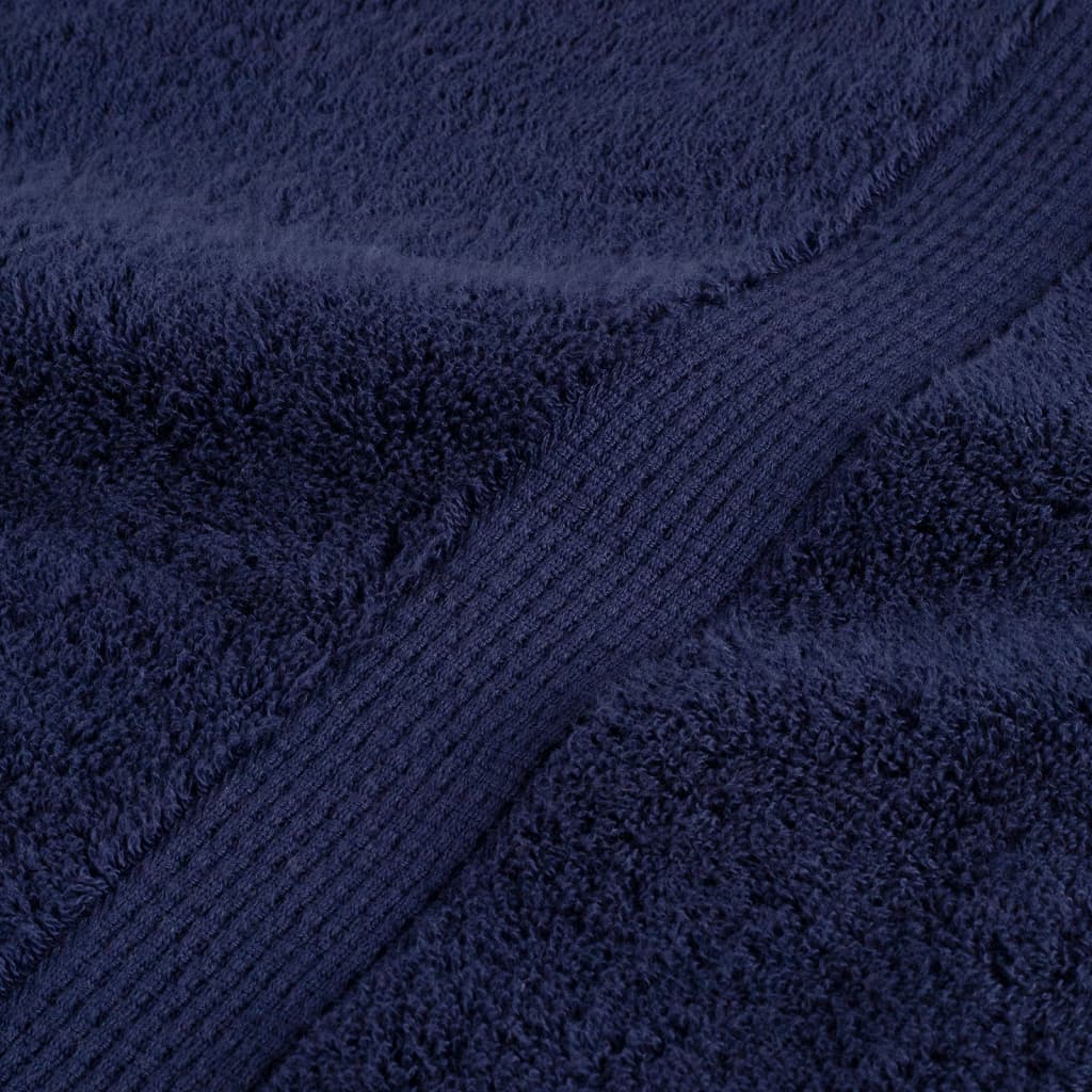 Premium håndklæder SOLUND 10 stk. marineblå 50x100 cm 600 gsm