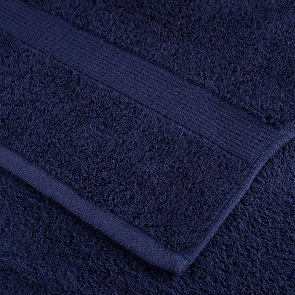Premium saunahåndklæder SOLUND 4 stk. marineblå 80x200 cm 600 gsm