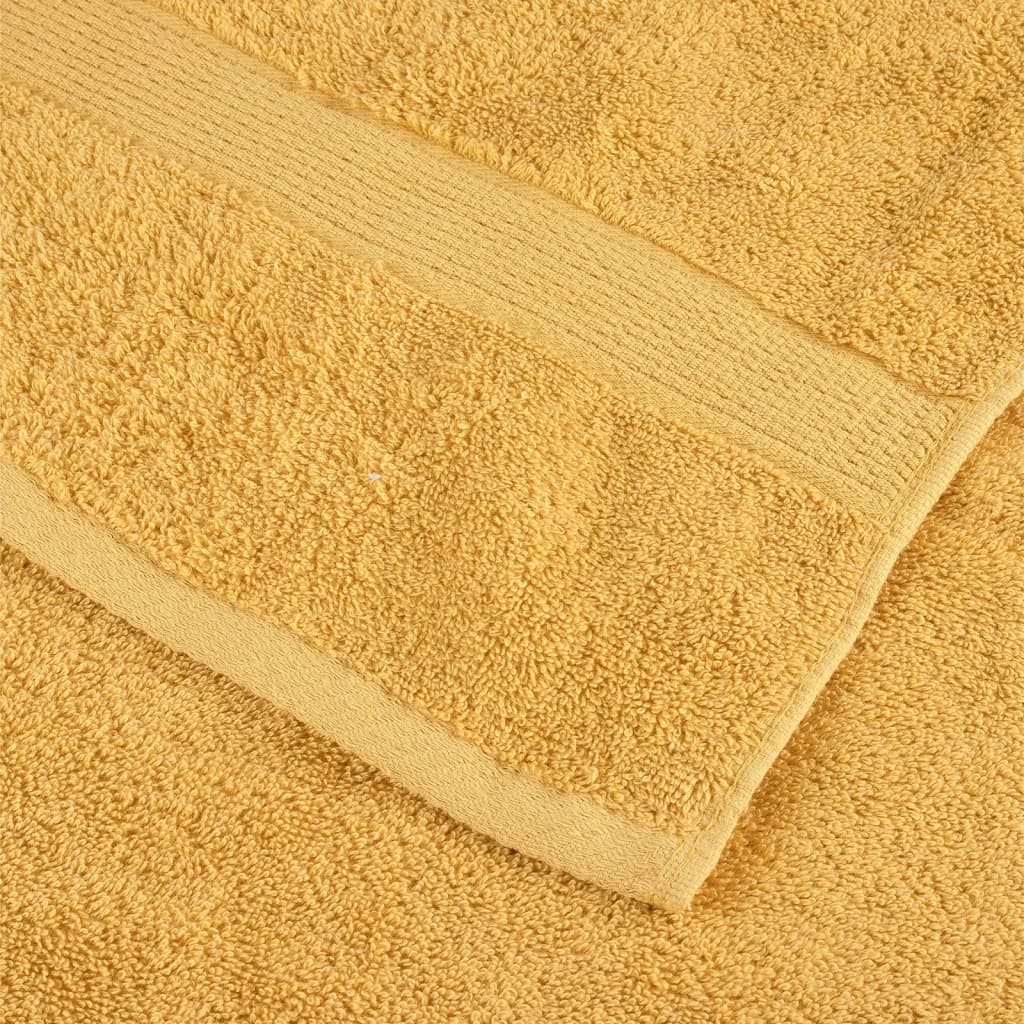 Premium vaskehåndklæder SOLUND 2 stk. guld 30x30 cm 600 gsm