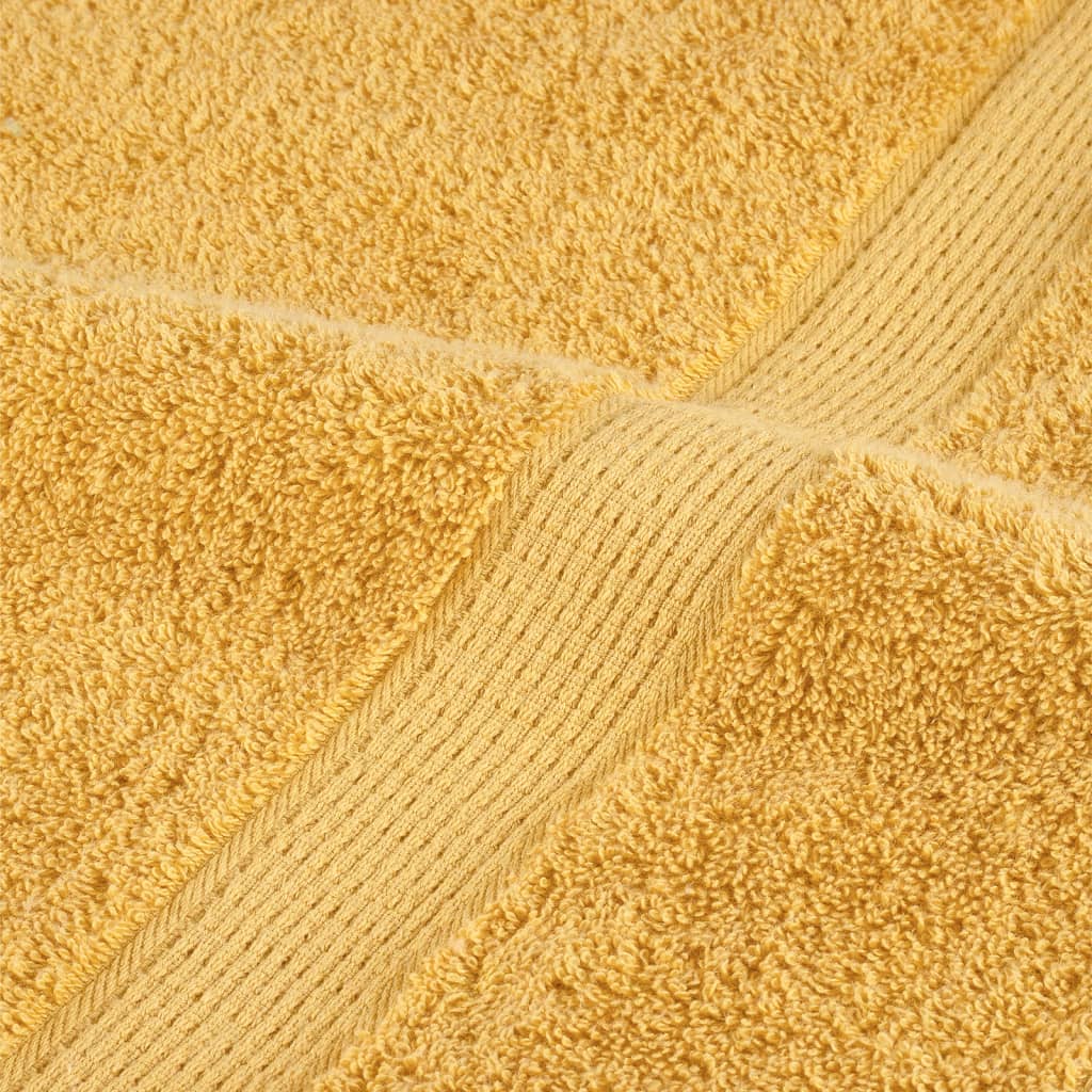 Premium vaskehåndklæder SOLUND 2 stk. guld 30x30 cm 600 gsm