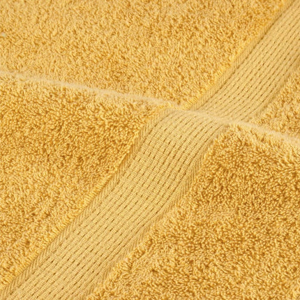 Premium badehåndklæder SOLUND 4 stk. guld 100x150 cm 600 gsm