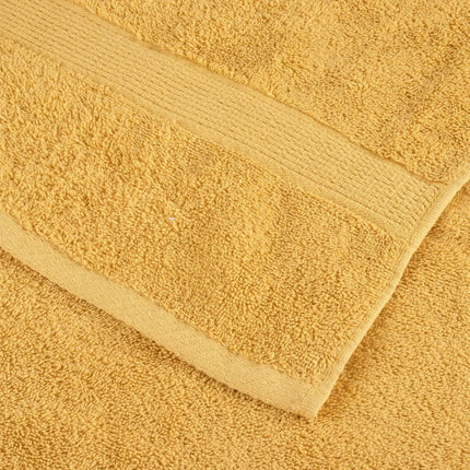 Premium saunahåndklæder SOLUND 2 stk. guld 80x200 cm 600 gsm