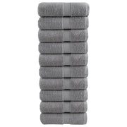 Premium vaskehåndklæder SOLUND 10 stk. grå 30x30 cm 600 gsm