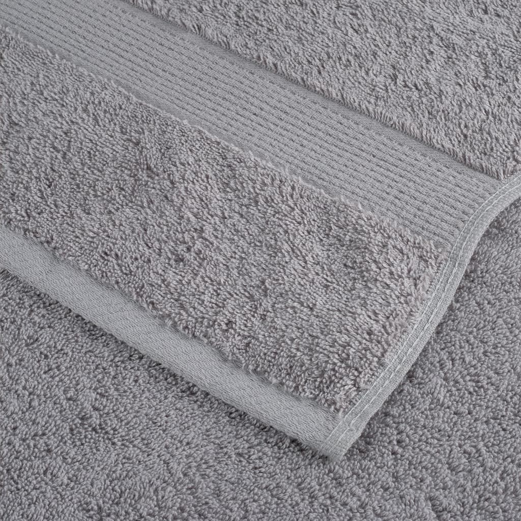 Premium vaskehåndklæder SOLUND 10 stk. grå 30x30 cm 600 gsm