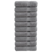 Premium håndklæder SOLUND 10 stk. grå 50x100 cm 600 gsm