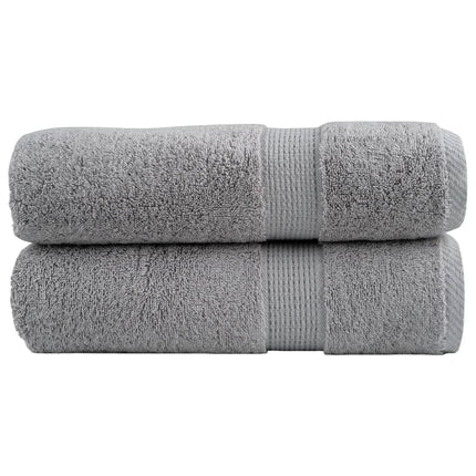 Premium badehåndklæder SOLUND 2 stk. grå 100x150 cm 600 gsm