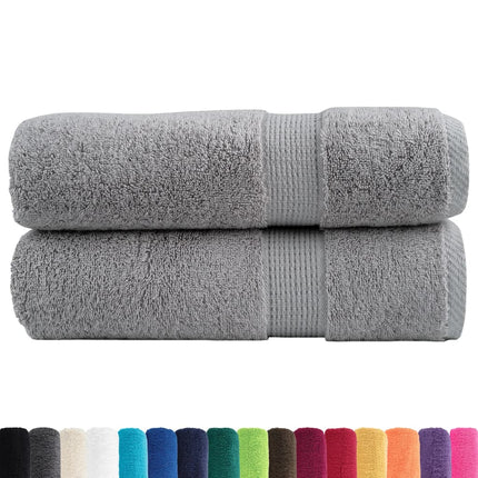 Premium badehåndklæder SOLUND 2 stk. grå 100x150 cm 600 gsm