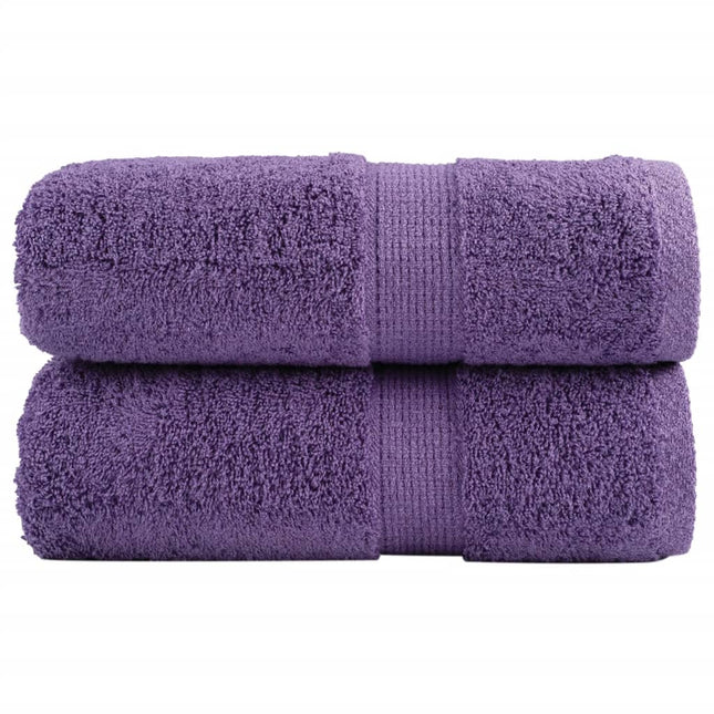 Premium vaskehåndklæder SOLUND 2 stk. lilla 30x30 cm 600 gsm