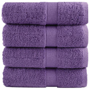 Premium vaskehåndklæder SOLUND 4 stk. lilla 30x30 cm 600 gsm