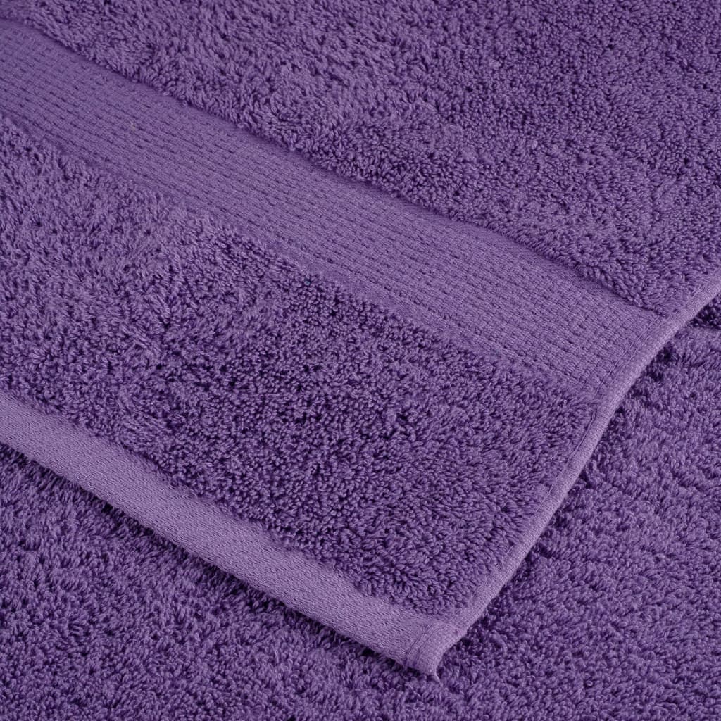 gæstehåndklæder SOLUND 10 stk. Premium 30x50 cm 600 g/m2 lilla