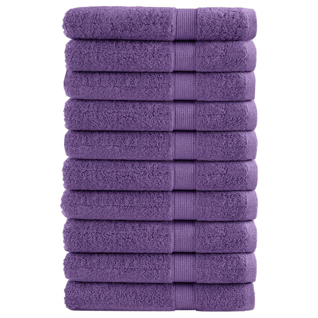 saunahåndklæder SOLUND 10 stk. Premium 80x200 cm 600 g/m2 lilla