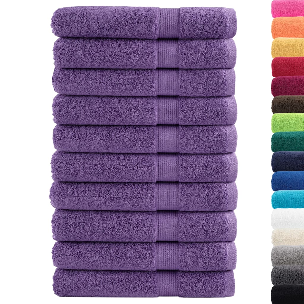 saunahåndklæder SOLUND 10 stk. Premium 80x200 cm 600 g/m2 lilla