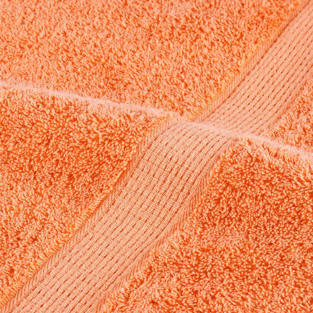 Premium vaskehåndklæder SOLUND 10 stk. orange 30x30 cm 600 gsm