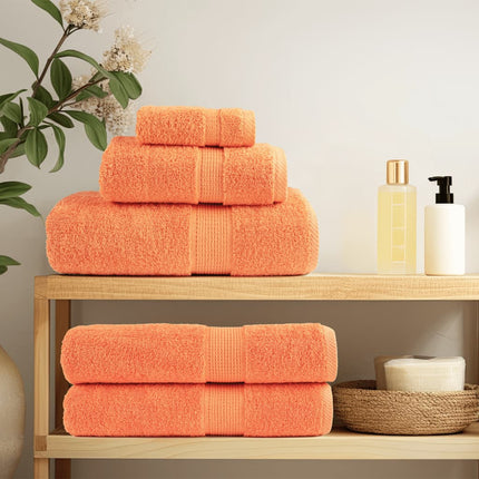 gæstehåndklæder SOLUND 4 stk. Premium 30x50 cm 600 g/m2 orange