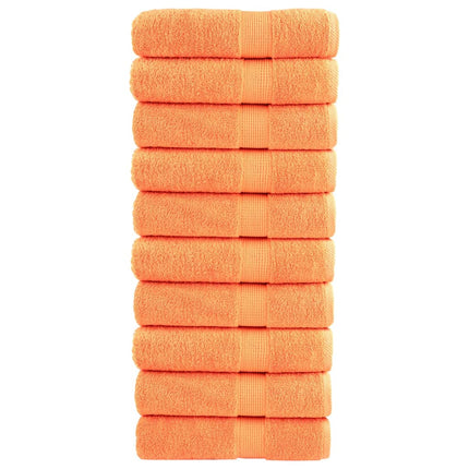 håndklæder SOLUND 10 stk. Premium 50x100 cm 600 g/m2 orange
