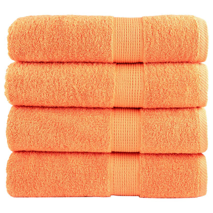 Premium badehåndklæder SOLUND 4 stk. orange 100x150 cm 600 gsm
